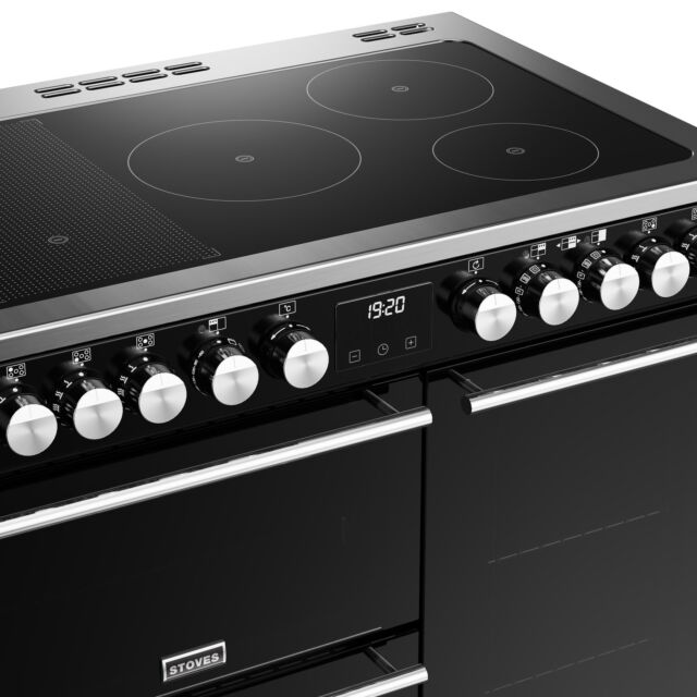 Stoves 444411488 St Dx Prec D900ei Rotary Control Hob Top - Black