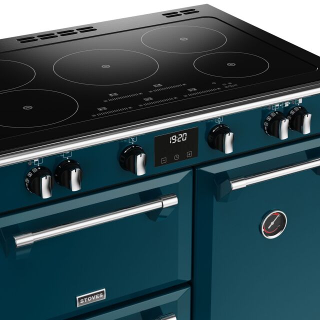 Stoves 444411535 90Cm Induction Range Cooker Kingfisher Teal