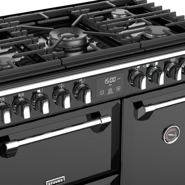 Stoves 444444897 St Rich Dx S900df Dual Fuel - Black