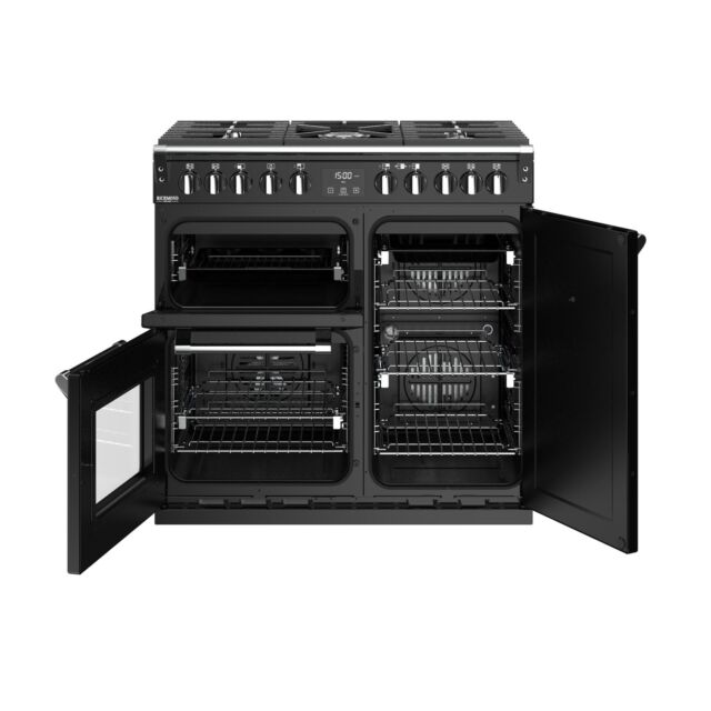 Stoves 444444897 St Rich Dx S900df Dual Fuel - Black