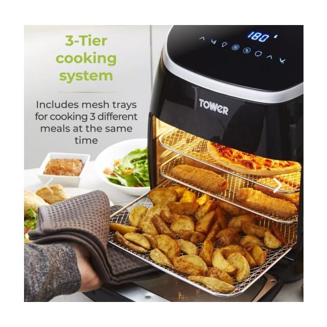 Tower T17076 11Ltr Xpress Pro 10-In-1 Air Fryer With Rotisserie