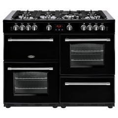 Belling 444411738 FARMHOUSE X110G BLK 444411738 110Cm Farmhouse Gas Range Cooker 