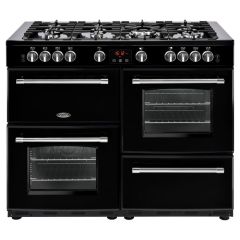 Belling Bel Farmhouse 110G Blk 110Cm 7 Burner Gas Hob Range Cooker