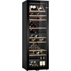 Bosch KWK36ABGAG 186X60 wine cabinet with reversible glass door, UV filter protection, 38dB, dual zo